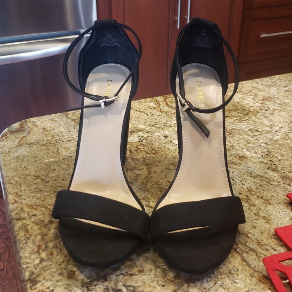 Express Black Heels